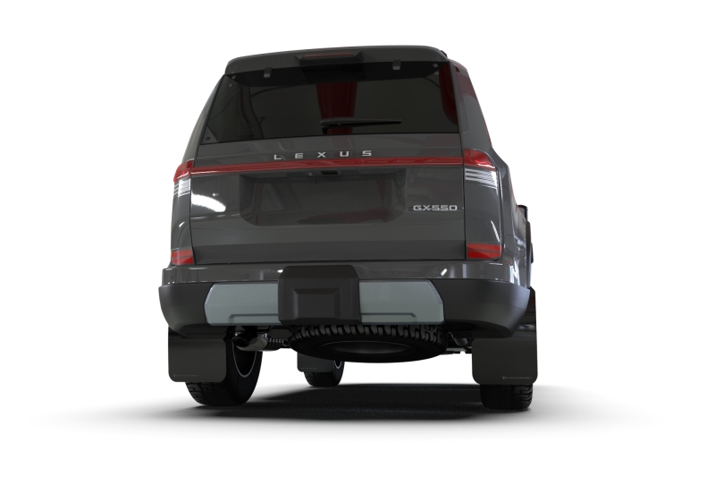 Lexus GX-550 Overtrail Mud Flap - Rally Armor - UR Black with Dark Grey Logo - Black - `24-`27